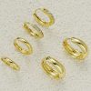 6pcs Simple Copper & Zirconia Earrings Set, Ideal For Ladies' Vacation, Date Or Daily Wear, Gift Choice - Image 3