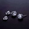 6pairs/set Stainless Steel Minimalist Stud Earrings 3-8cm - Image 3