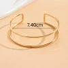 One Creative Cut-Out Design Open Cuff Bracelet, Suitable For Summer Parties, Dancing, Weddings, Holidays, Music Festivals, Independence Day, Graduation And Other Festive Occasions - Image 2