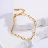 Camhanno 1 Piece Of Simple Casual Fashion Stainless Steel Round Snake Flat Snake Bracelet Is Suitable For Daily Wear, Gifts For Couples - Image 4