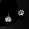Fashionable And Popular Men Cubic Zirconia Decor Stud Earrings Copper For Jewelry Gift And For A Stylish Look - Image 3