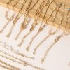 10pcs Set Fashionable & Elegant Copper Inlaid Rhinestone & Faux Pearl Star Silver Bracelets, Suitable For Women Daily Wear - Image 3